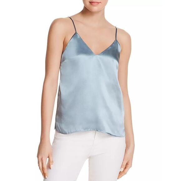 Anine Bing Gwyneth Silk Camisole Top Blue Green - XS - Picture 2 of 6